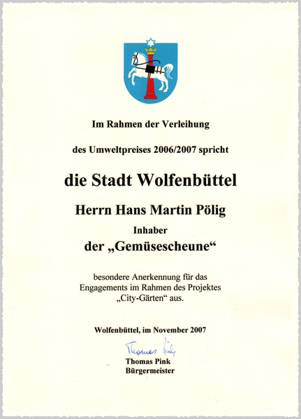 Umweltpreis 2006/2007